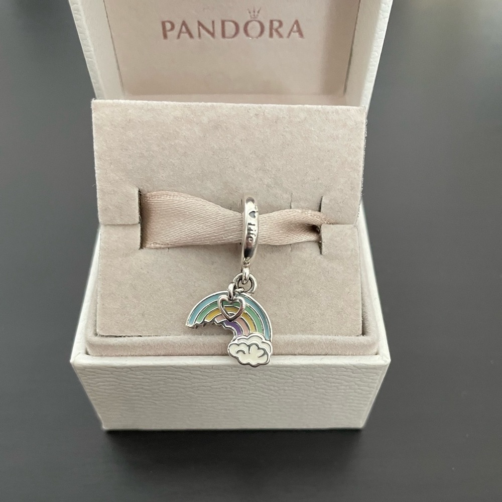 Pandora rainbow of love charm